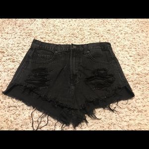A&F festival shorts, Black. Size 2